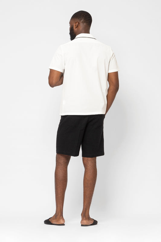 PIPED CUBAN COLLAR SHIRT