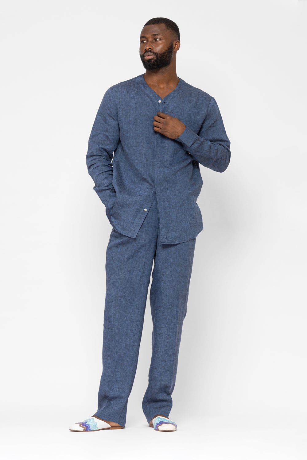 LINEN BASEBALL SHIRT