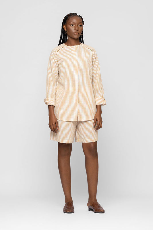 STRIPED RAGLAN SLEEVE SHIRT