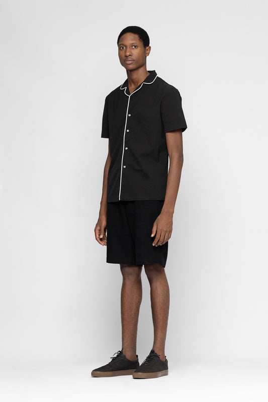 PIPED CUBAN COLLAR SHIRT