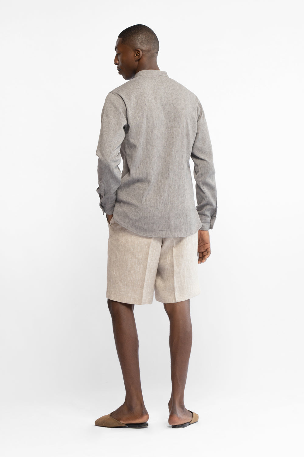 GRANDAD COLLAR SHIRT