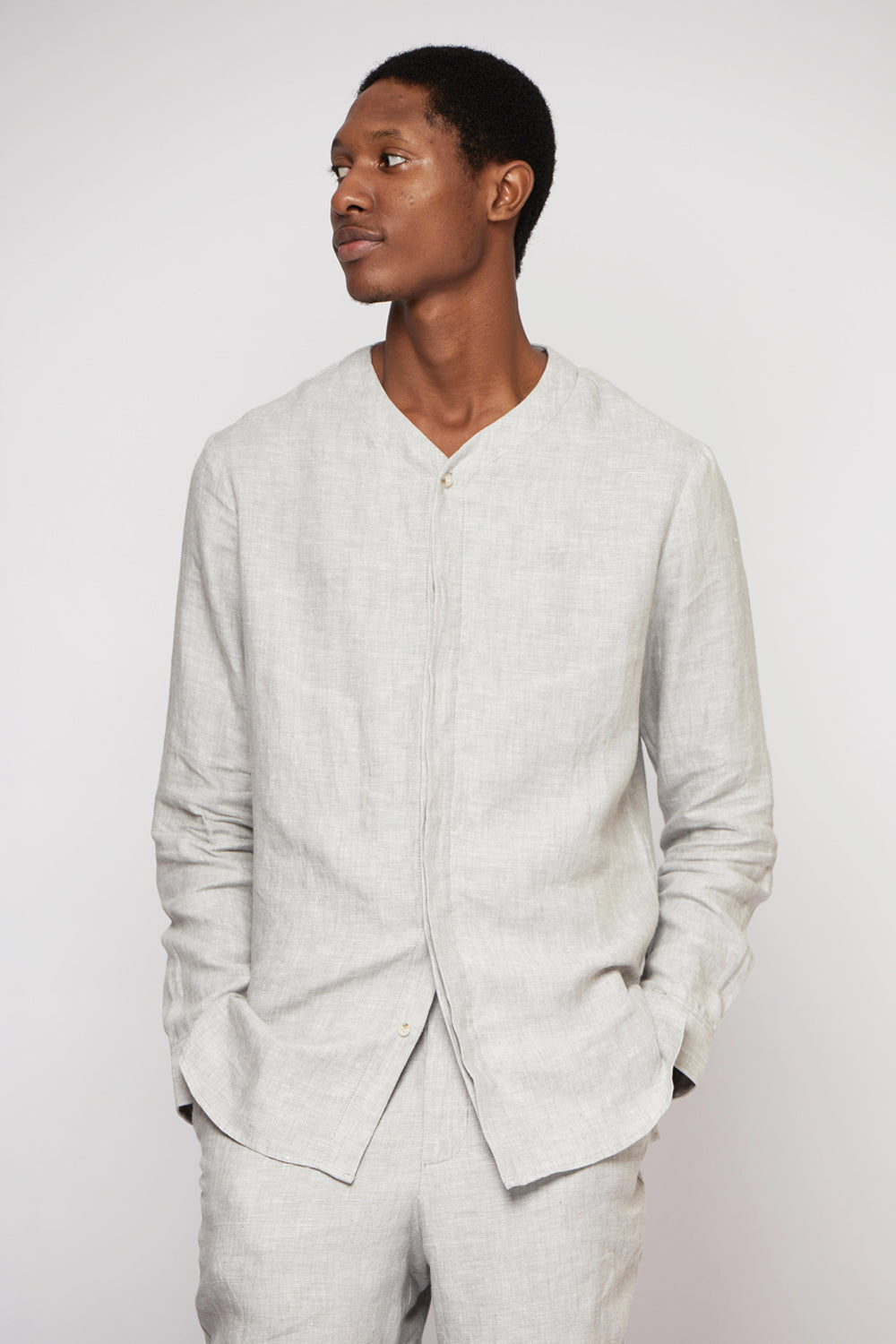 LINEN BASEBALL SHIRT