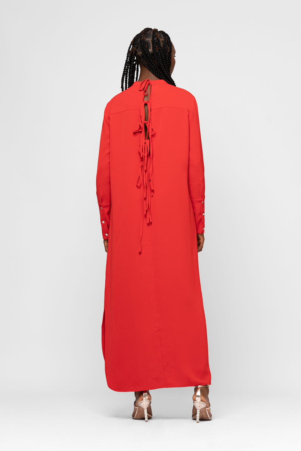 TIE BACK SHIRT DRESS