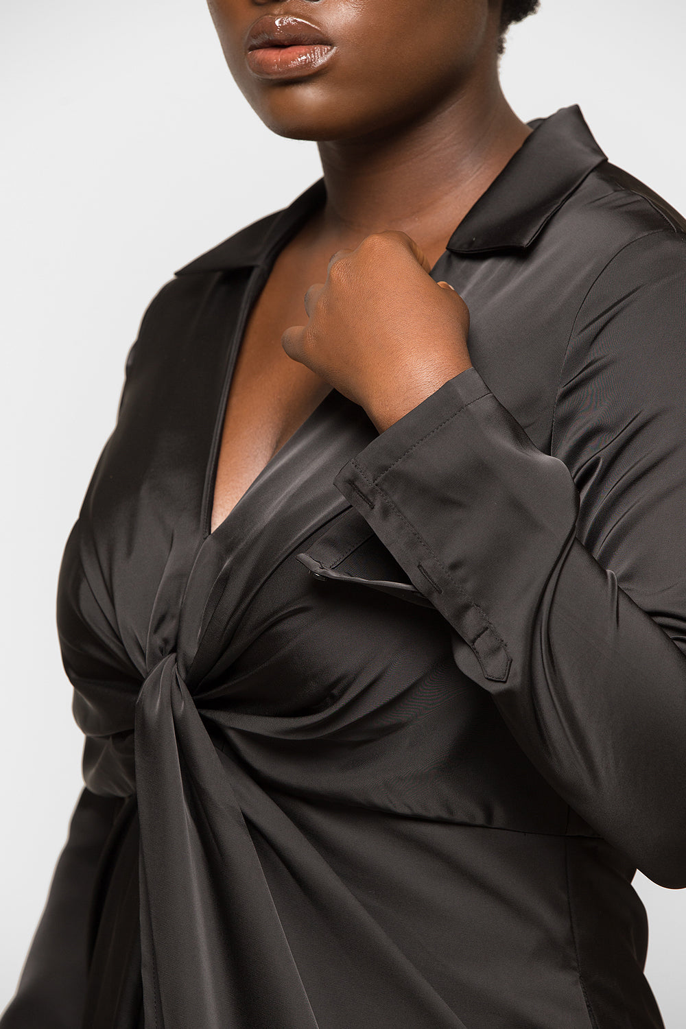TWIST FRONT DRESS