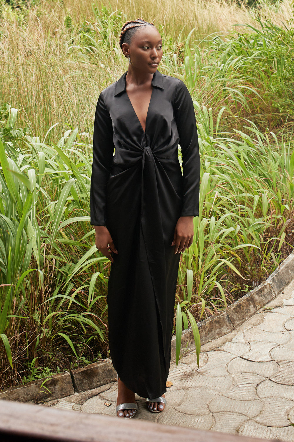 TWIST FRONT DRESS