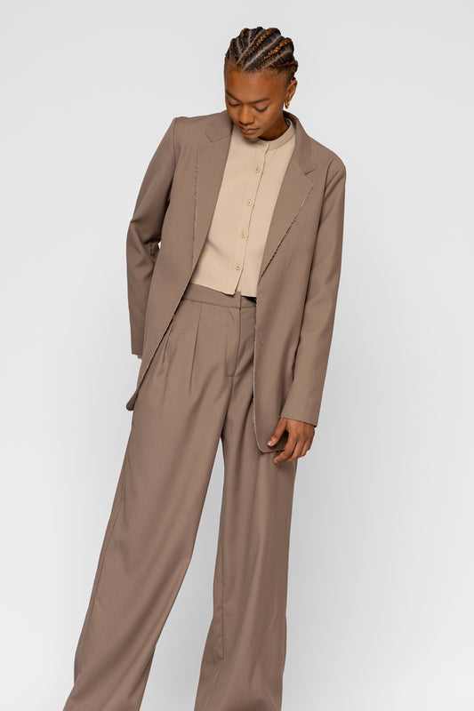 RAW EDGE SUIT JACKET