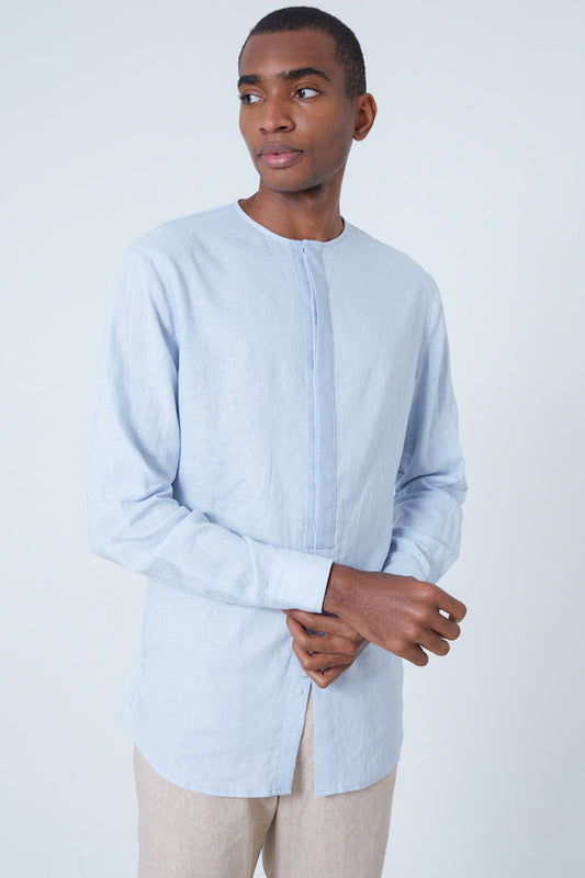 CONTRAST PLACKET SHIRT