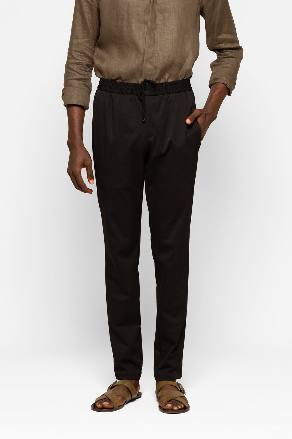 Loewe Drawstring Trousers In Cotton in Green for Men | Lyst