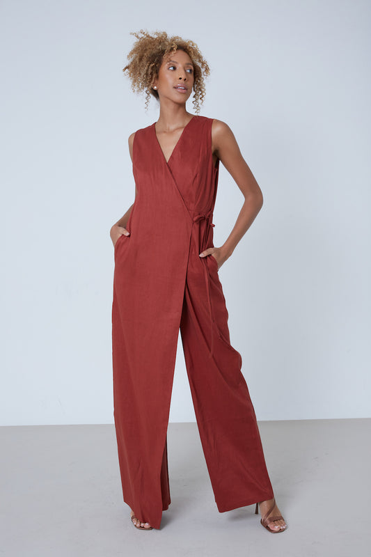 WRAP JUMPSUIT