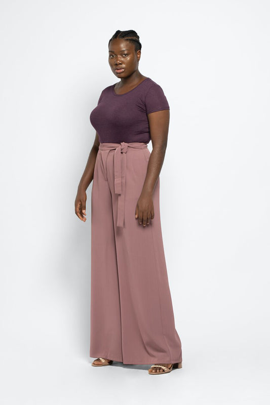 TIE WAIST TROUSERS